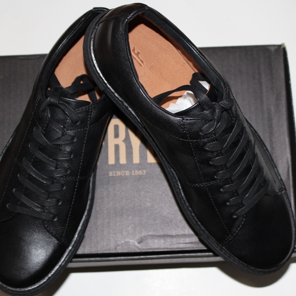 frye essex low leather sneaker